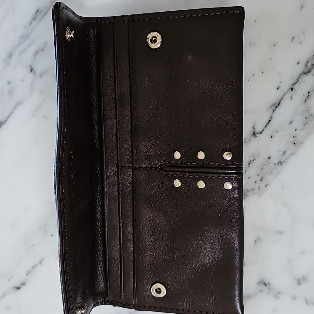 Vintage Michael Kors Leather Studded Wallet - Picture 6 of 11